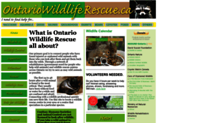 Ontariowildliferescue.ca thumbnail