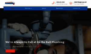 Ontheballplumbing.com thumbnail