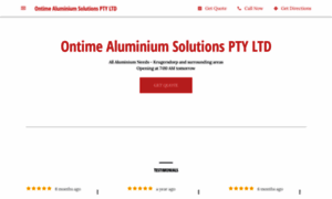 Ontime-aluminium-solutions-pty-ltd.business.site thumbnail