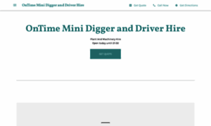 Ontime-mini-digger-and-driver-hire.business.site thumbnail