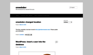 Onwebdev.blogspot.com thumbnail