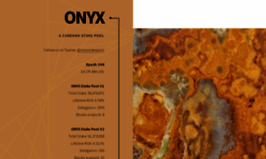 Onyxstakepool.com thumbnail
