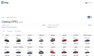 catalogue zap 7 parts spare catalog OPEL, catalog original Opel.7zap.com:
