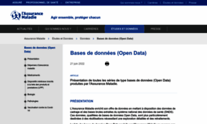 Open-data-assurance-maladie.ameli.fr thumbnail