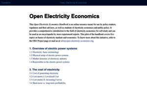 Open-electricity-economics.org thumbnail