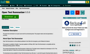 Open-text-summarizer.soft112.com thumbnail