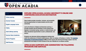 Openacadia.acadiau.ca thumbnail