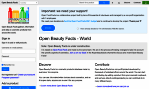 Openbeautyfacts.org thumbnail