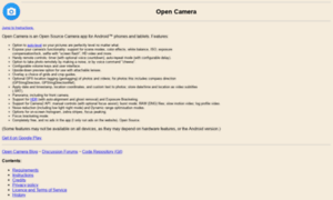 Opencamera.sourceforge.io thumbnail