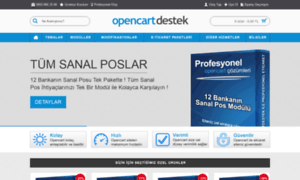 Opencartdestek.com thumbnail