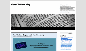Opencitations.wordpress.com thumbnail