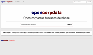 Opencorpdata.com thumbnail
