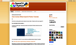 Opencvpython.blogspot.com thumbnail