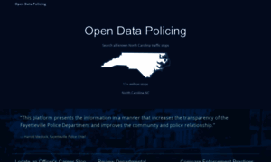 Opendatapolicingnc.com thumbnail