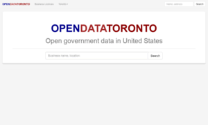 Opendatatoronto.com thumbnail