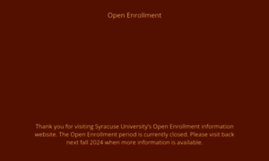 Openenrollment.syr.edu thumbnail