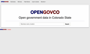 Opengovco.com thumbnail