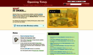 Openingtimes.co thumbnail