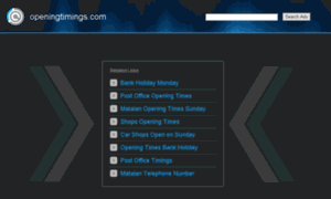 Openingtimings.com thumbnail