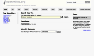 Openmikes.org thumbnail