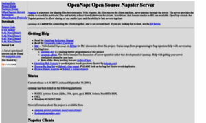 Opennap.sourceforge.net thumbnail