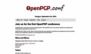 Openpgp-conf.org thumbnail
