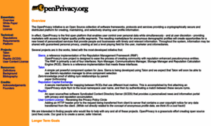 Openprivacy.org thumbnail