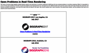 Openproblems.realtimerendering.com thumbnail