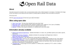 Openraildata.info thumbnail