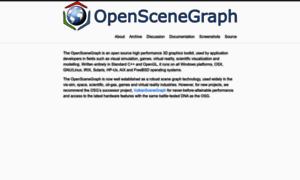 Openscenegraph.com thumbnail