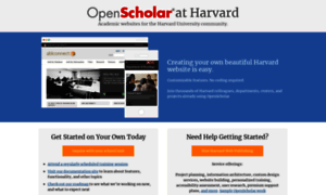 Openscholar.harvard.edu thumbnail