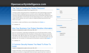 Opensecurityintelligence.ning.com thumbnail