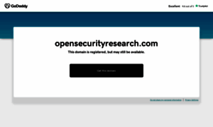 Opensecurityresearch.com thumbnail