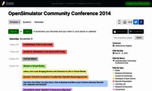 Opensimulatorcommunityconfe2014.sched.org thumbnail