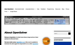 Opensolver.org thumbnail