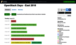 Openstackeast2016.sched.org thumbnail