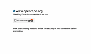 Opentape.org thumbnail