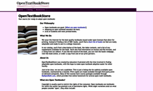 Opentextbookstore.com thumbnail