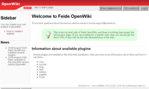 Openwiki.uninett.no thumbnail