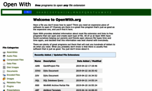 Openwith.org thumbnail