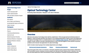 Optics.montana.edu thumbnail