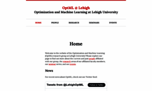 Optml.lehigh.edu thumbnail