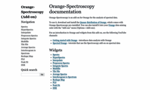 Orange-spectroscopy.readthedocs.io thumbnail