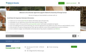 Orangehabitat.volunteerhub.com thumbnail