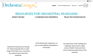 Orchestraexcerpts.com thumbnail