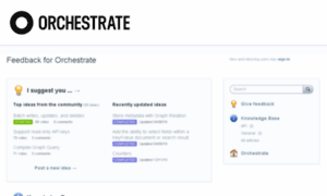 Orchestrate.uservoice.com thumbnail
