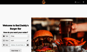 Order.baddaddysburgerbar.com thumbnail