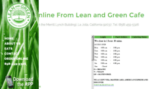 Order.leanandgreencafe.com thumbnail