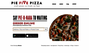 Order.piefivepizza.com thumbnail