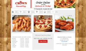 Ordercrownpizzawings.com thumbnail